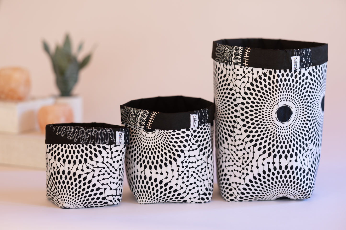 Zebra peacock foldable baskets