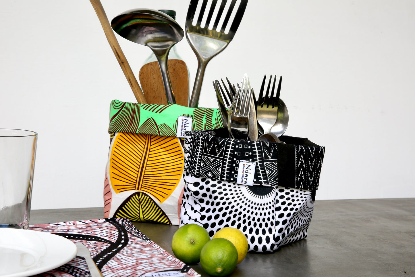 Zebra peacock foldable baskets