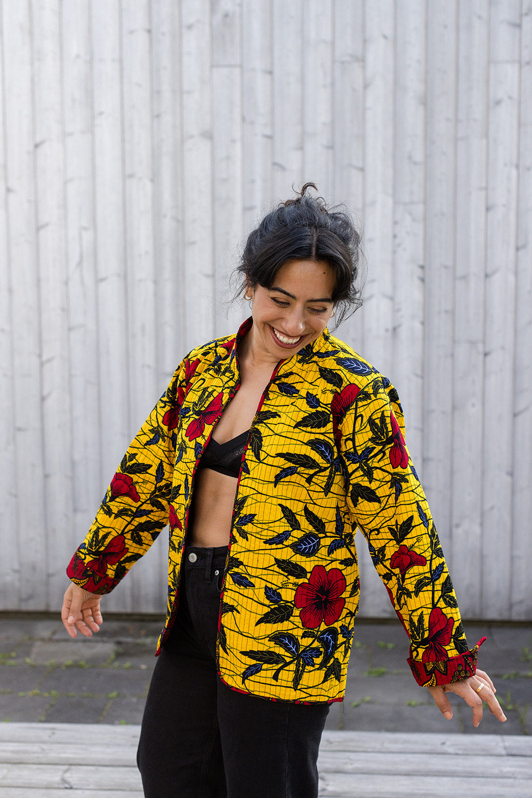 Omega Reversible Jacket in Hibiscus Heat