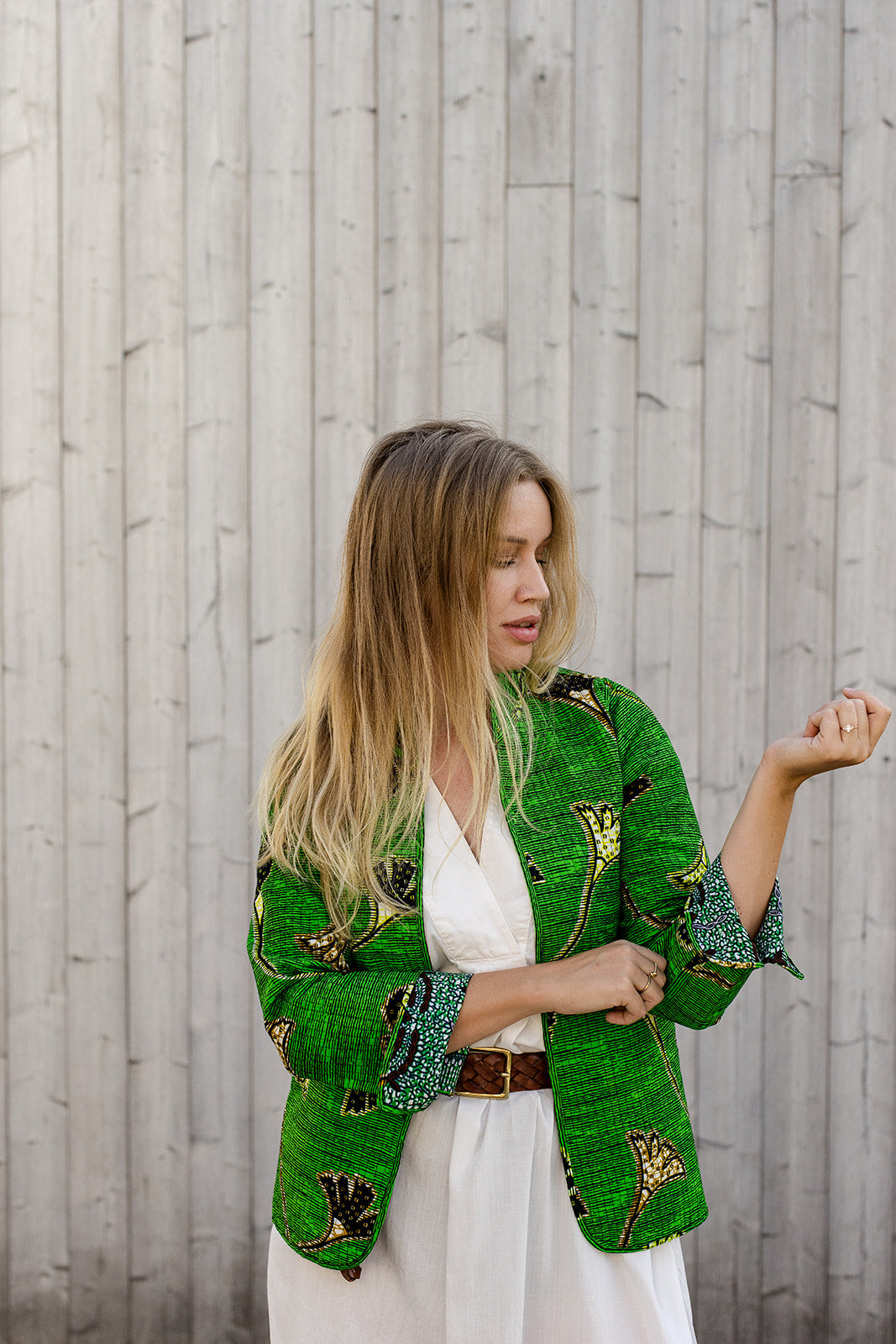 Omega Reversible Jacket in Jade Bloom
