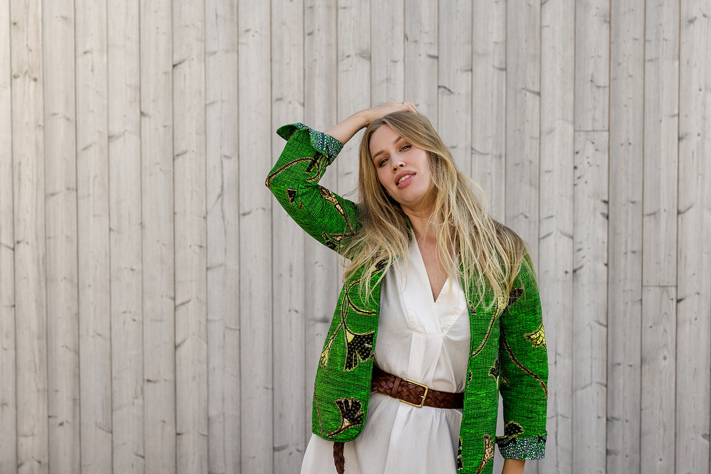 Omega Reversible Jacket in Jade Bloom