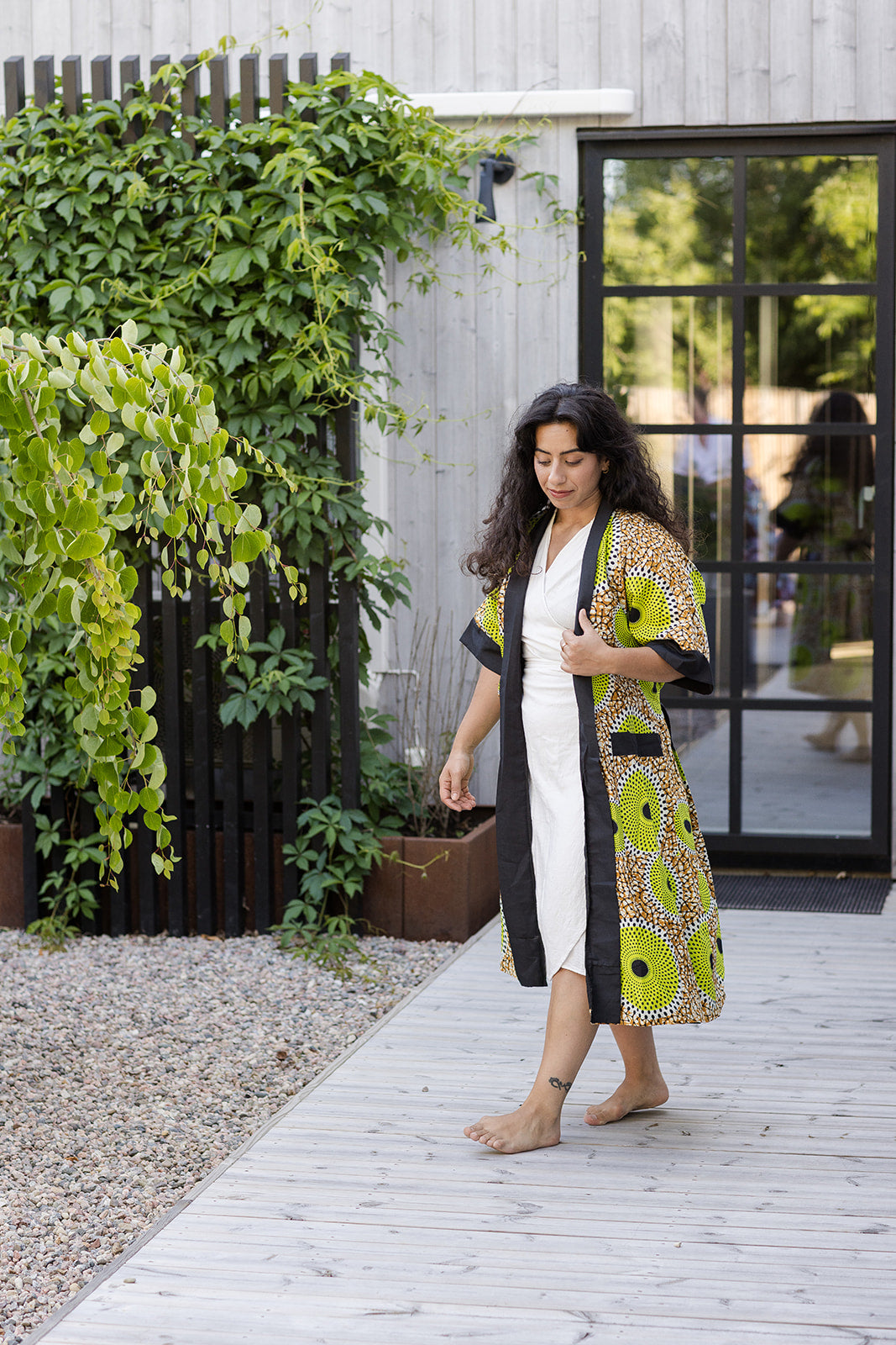 The Nadia Bath Robe in Lime