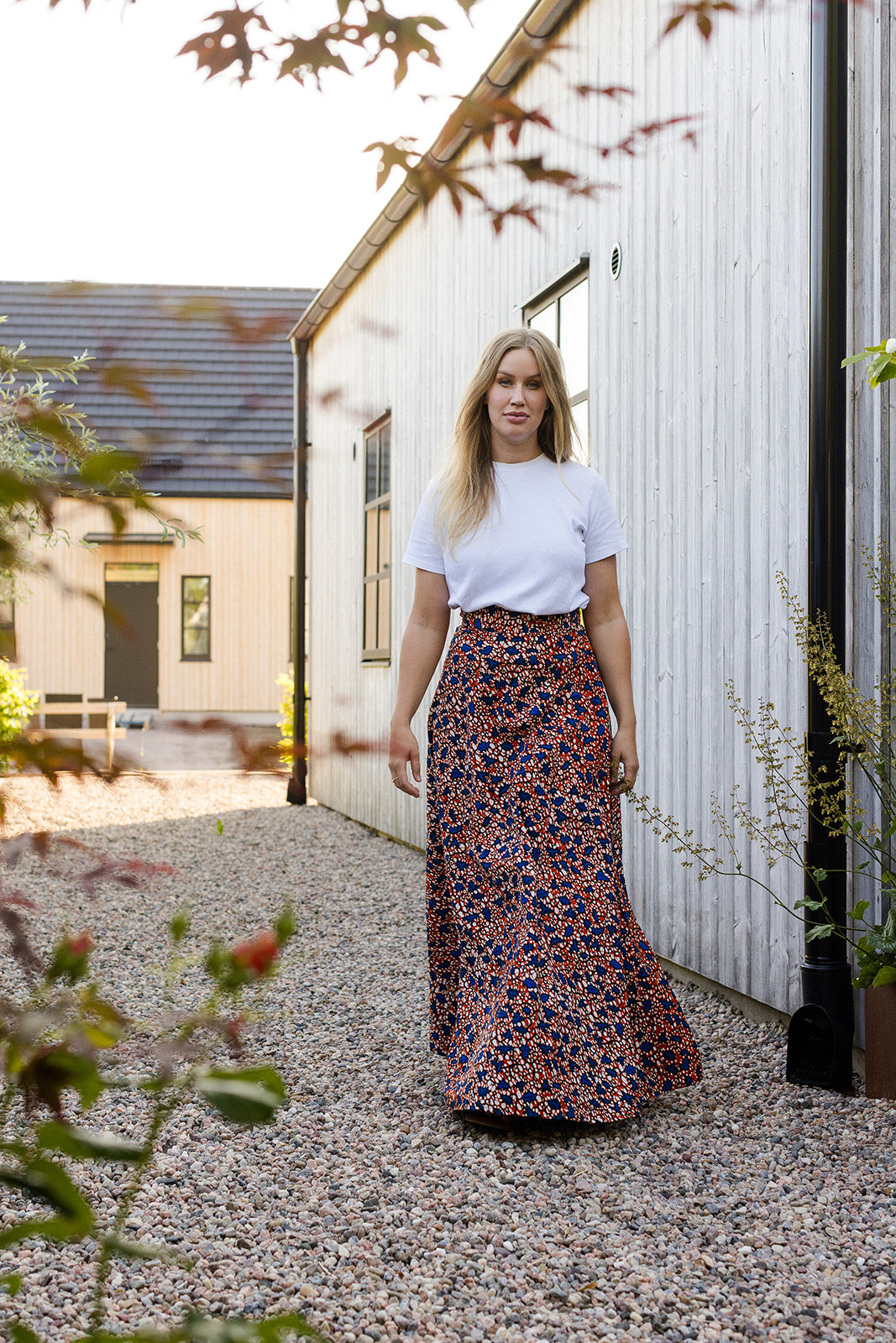 The Garnella Wrap Skirt in Sienna Bloom