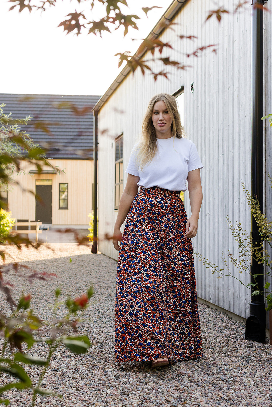The Garnella Wrap Skirt in Sienna Bloom