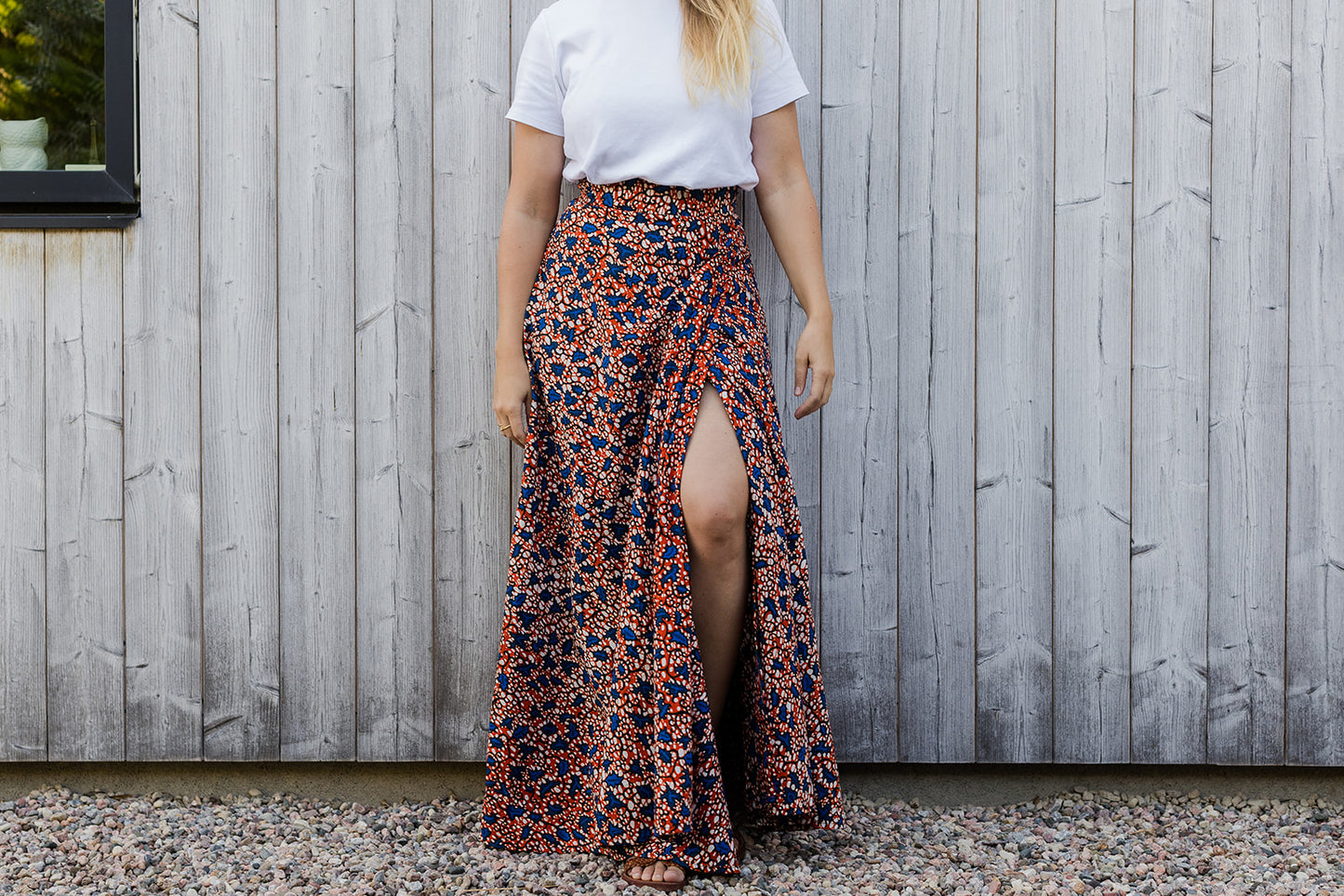 The Garnella Wrap Skirt in Sienna Bloom