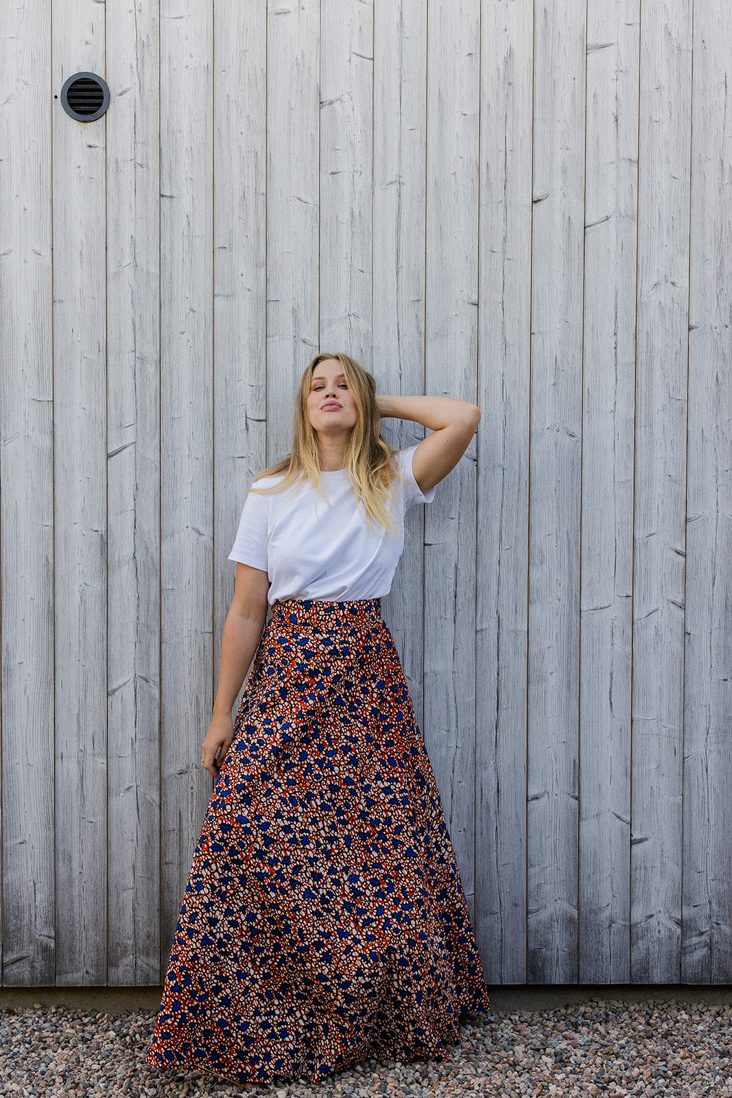 The Garnella Wrap Skirt in Sienna Bloom