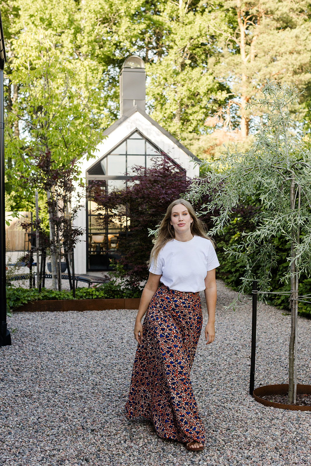 The Garnella Wrap Skirt in Sienna Bloom