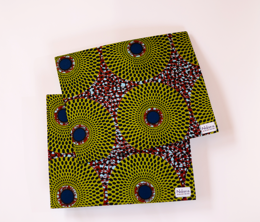Yellow peacock placemat