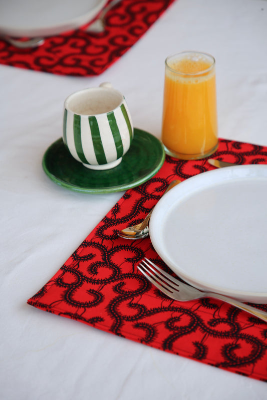 Kossi Placemant in Crimson Grid