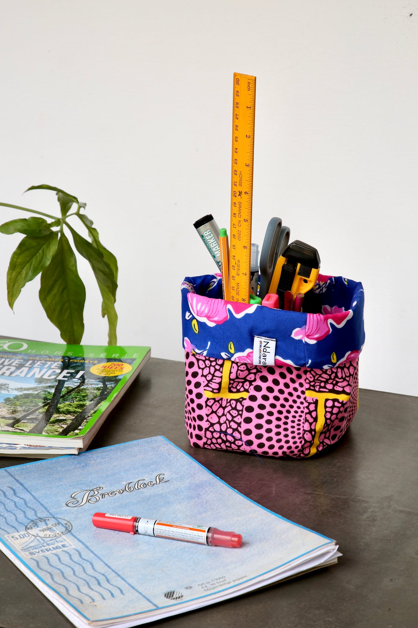 Flower peacock foldable baskets