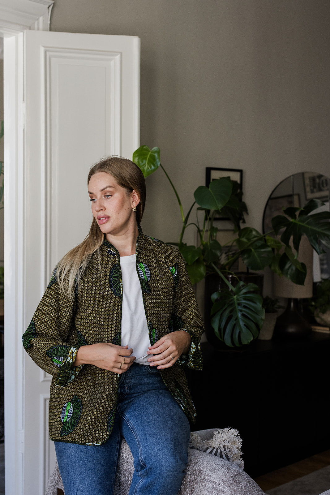 Omega Reversible Jacket in Mustard Leaf