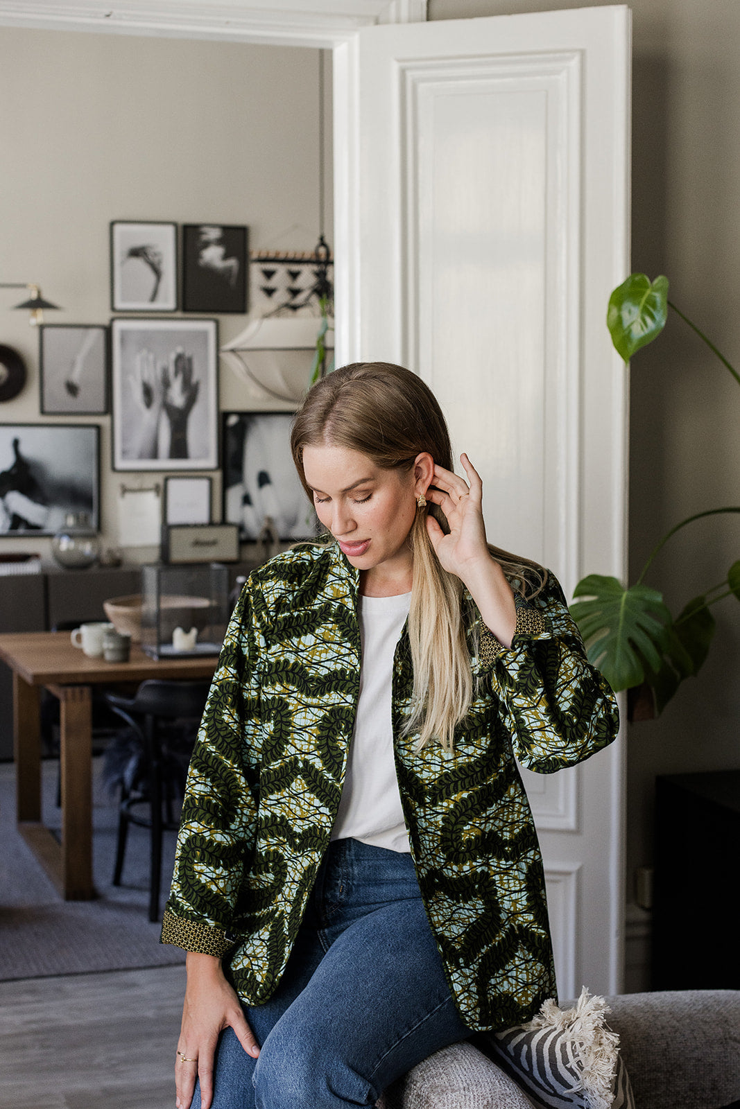 Omega Reversible Jacket in Mustard Leaf