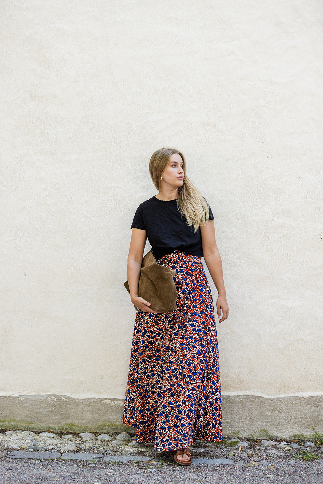 The Garnella Wrap Skirt in Sienna Bloom