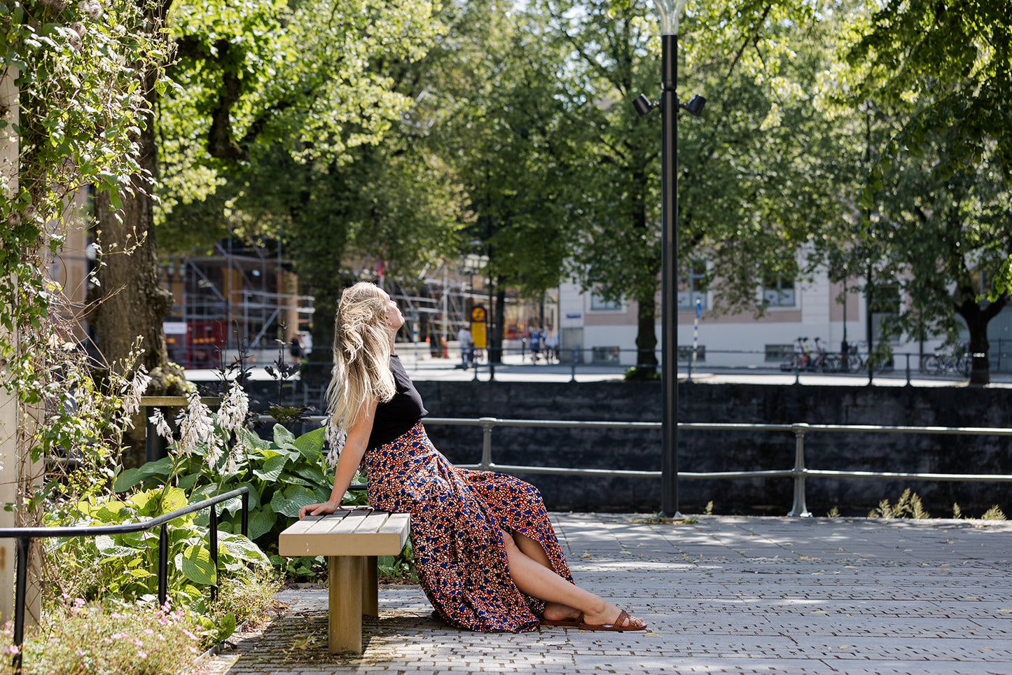 The Garnella Wrap Skirt in Sienna Bloom
