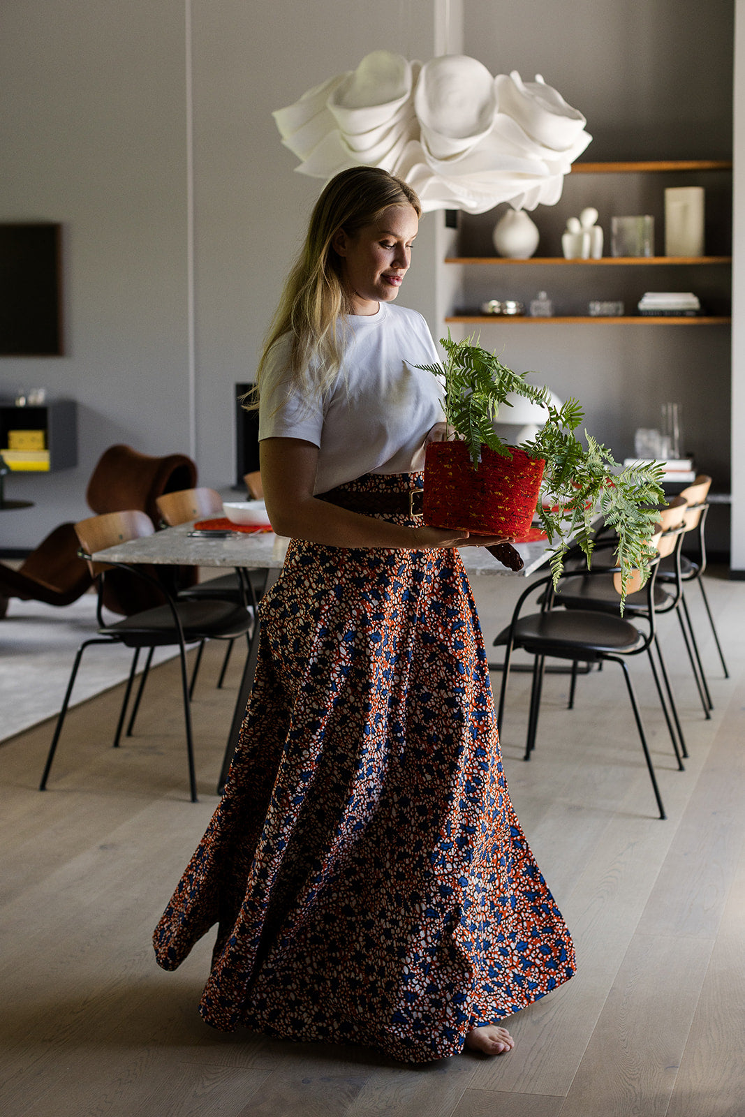 The Garnella Wrap Skirt in Sienna Bloom