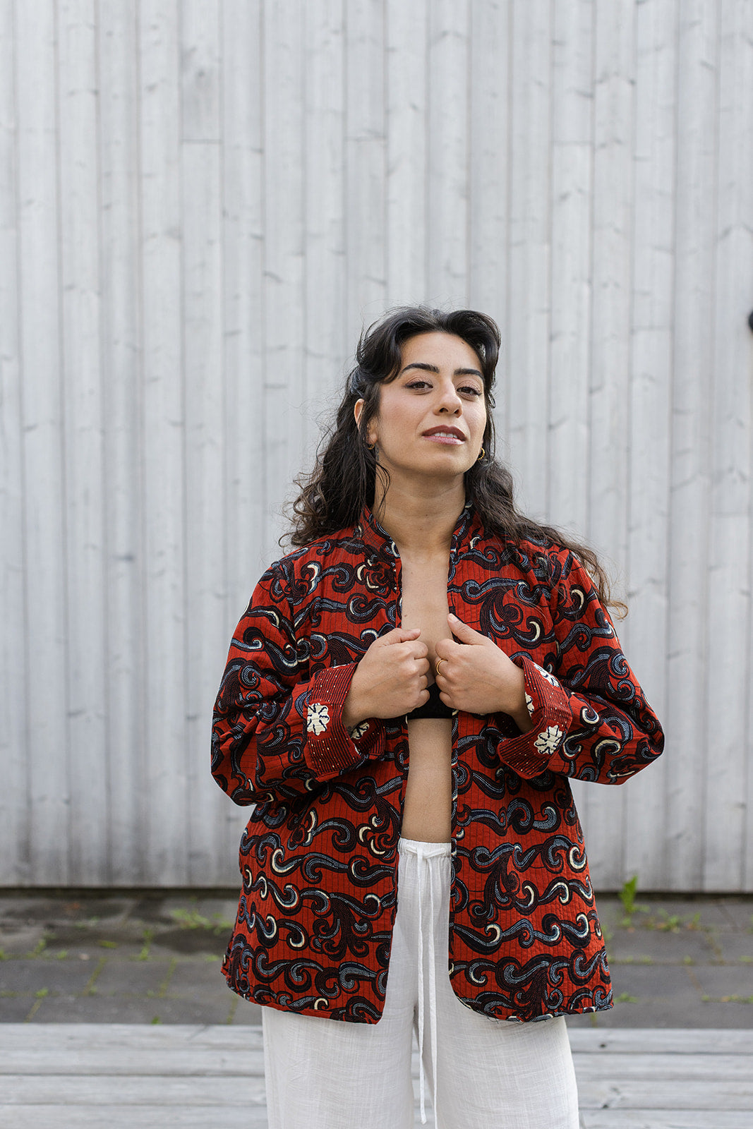 Omega Reversible Jacket in Burnt Sienna