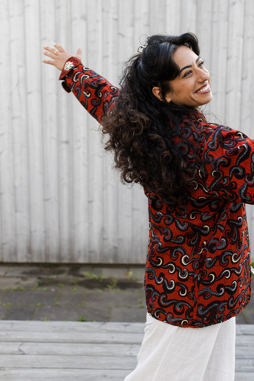 Omega Reversible Jacket in Burnt Sienna