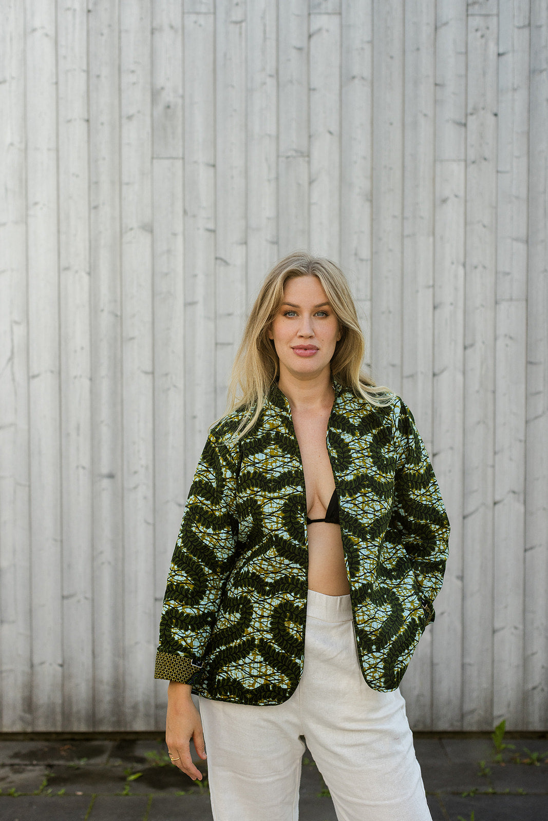 Omega Reversible Jacket in Mustard Leaf
