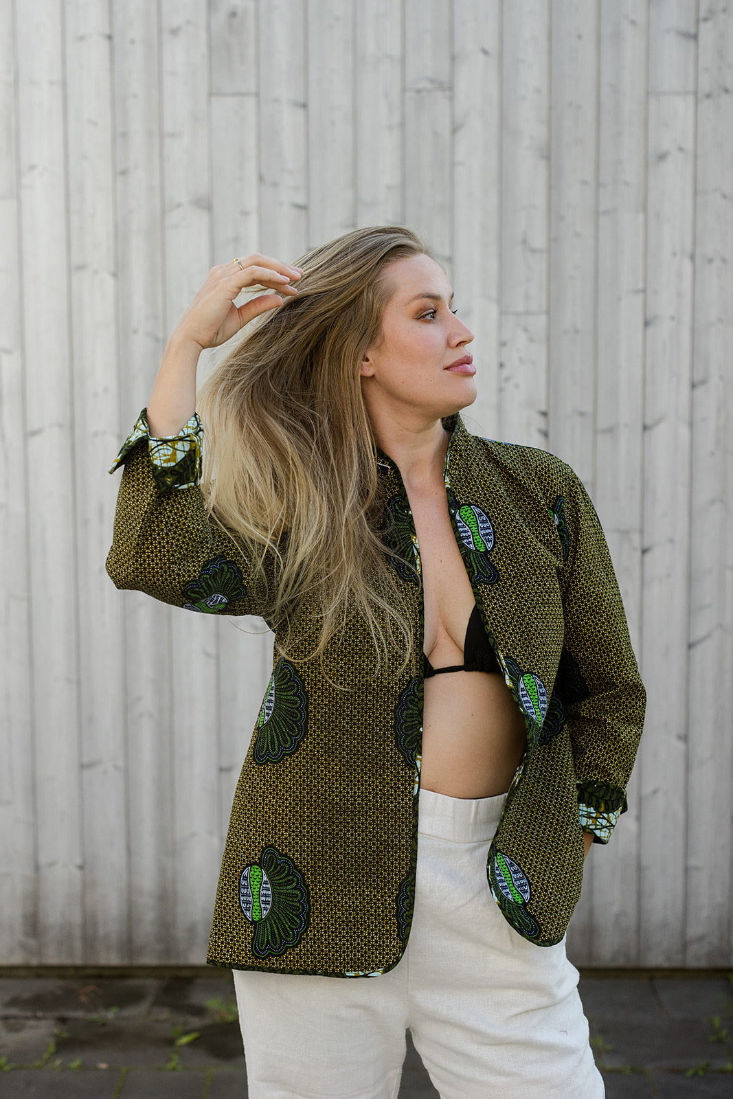 Omega Reversible Jacket in Mustard Leaf