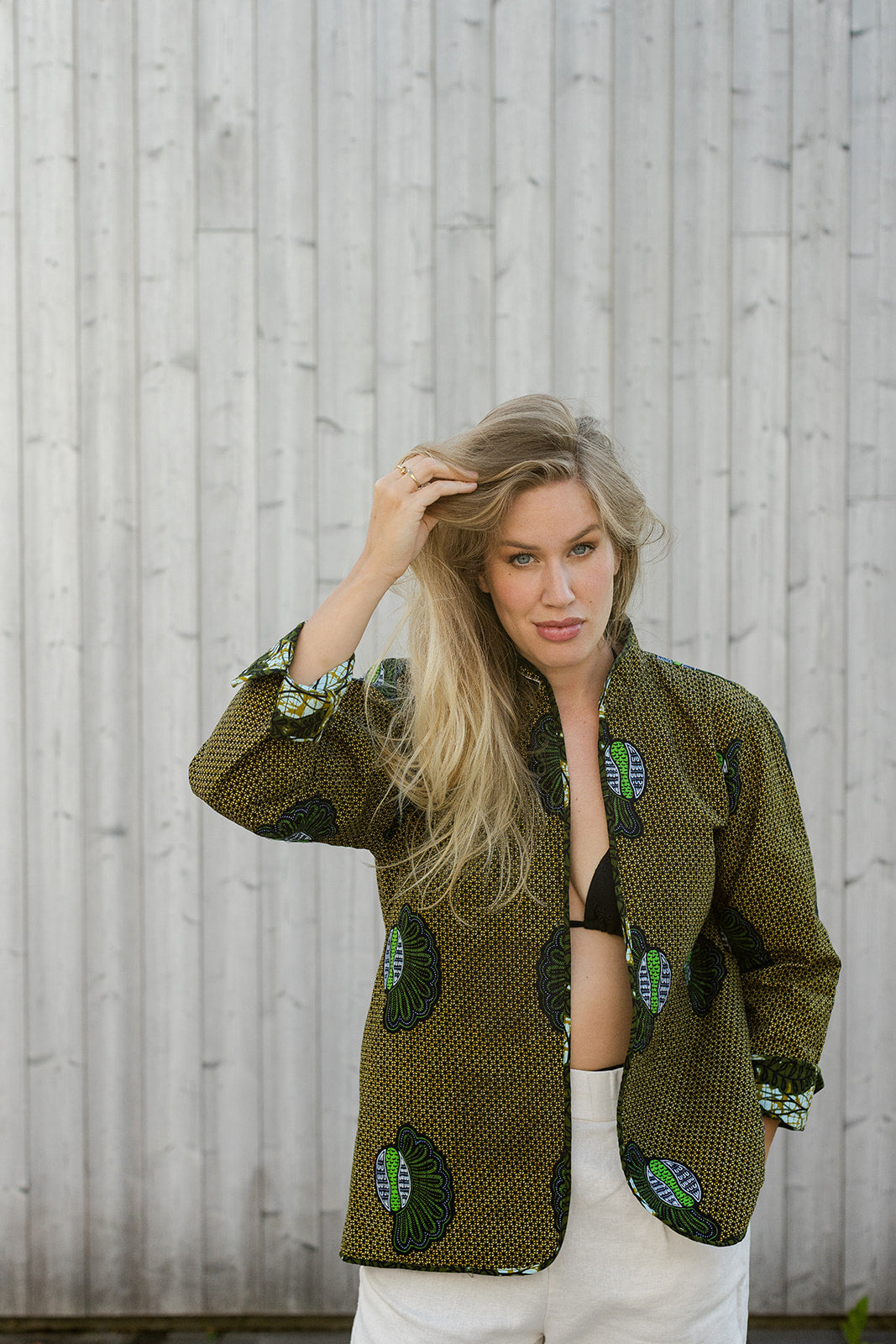 Omega Reversible Jacket in Mustard Leaf
