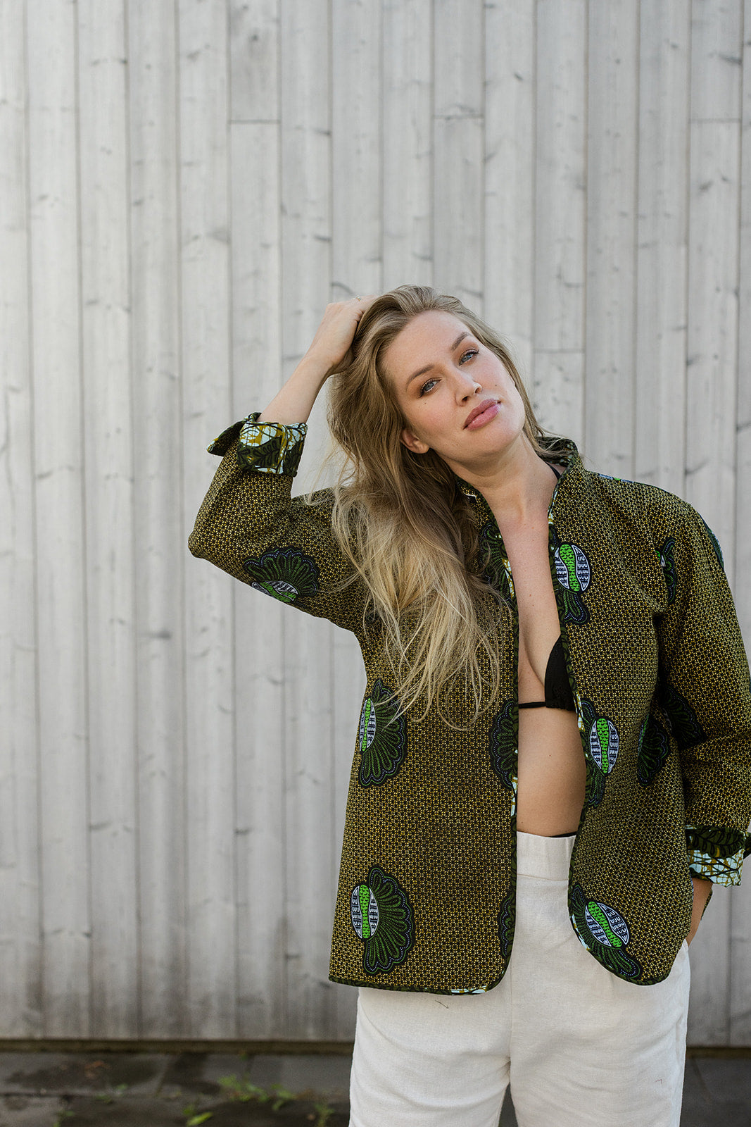 Omega Reversible Jacket in Mustard Leaf