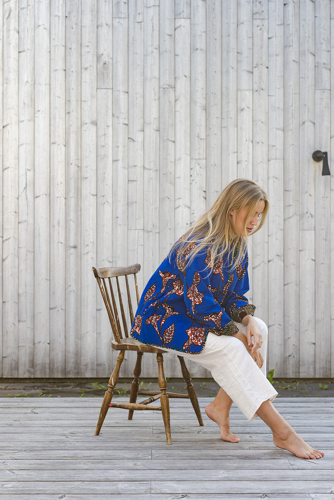 Omega Reversible Jacket in Cacao Hibiscus
