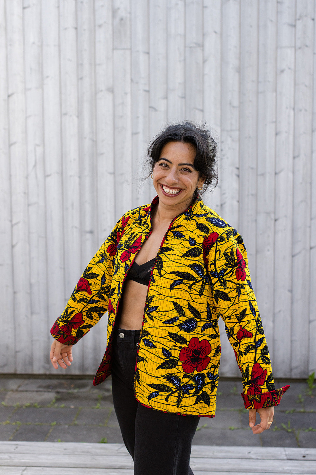 Omega Reversible Jacket in Hibiscus Heat
