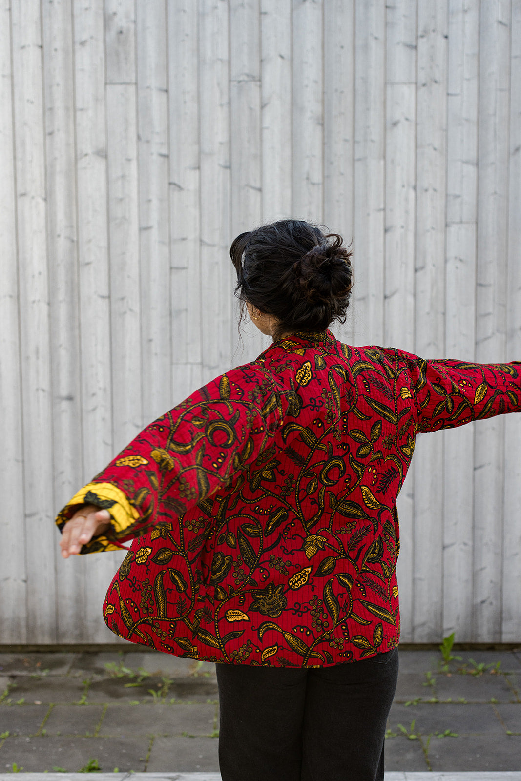 Omega Reversible Jacket in Hibiscus Heat