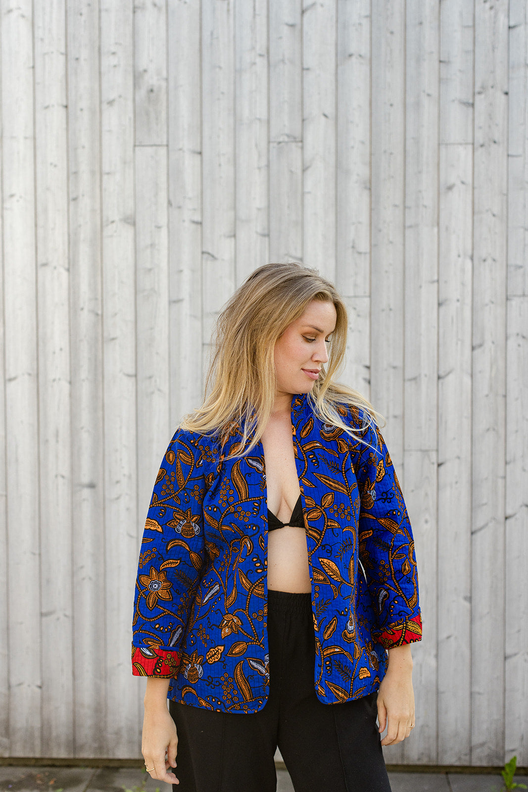 Omega Reversible Jacket in Poppy Sea