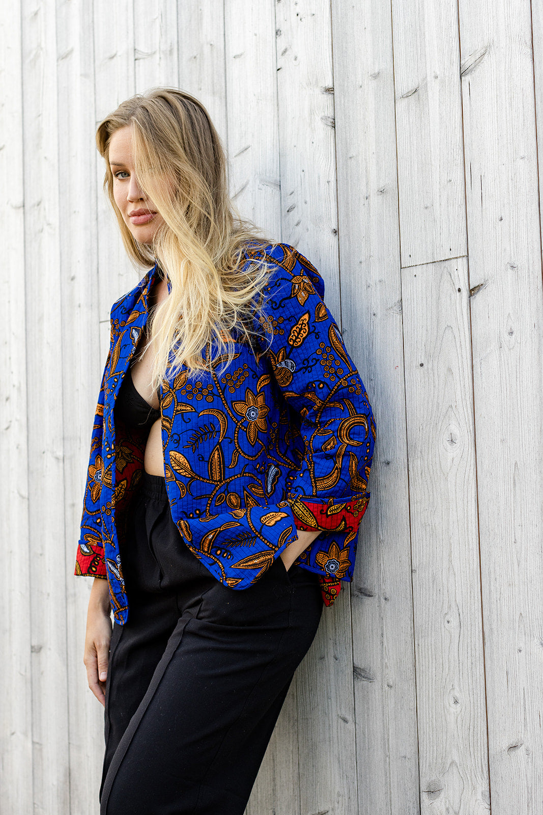 Omega Reversible Jacket in Poppy Sea