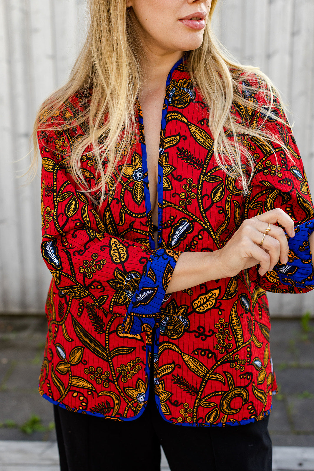 Omega Reversible Jacket in Poppy Sea