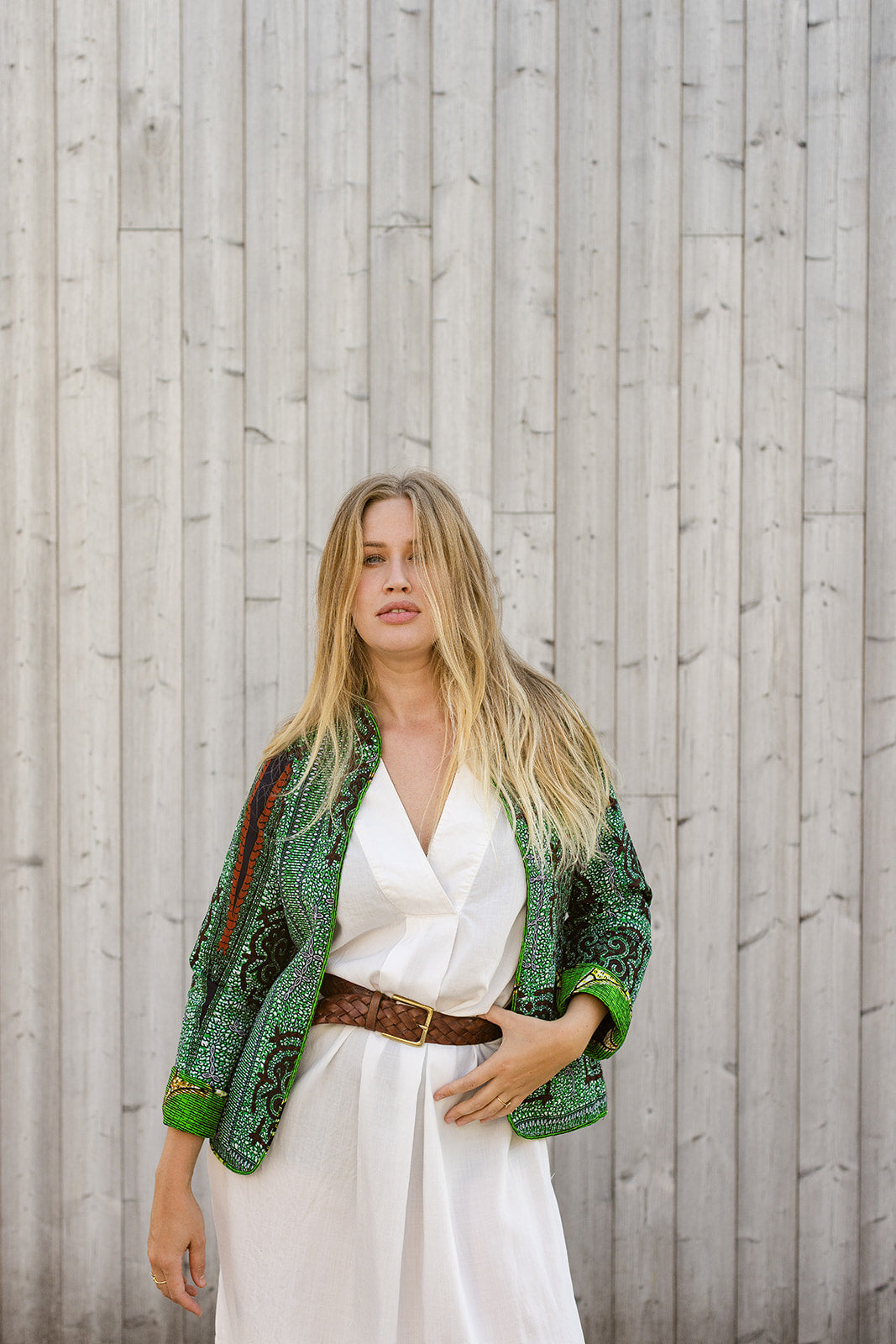 Omega Reversible Jacket in Jade Bloom