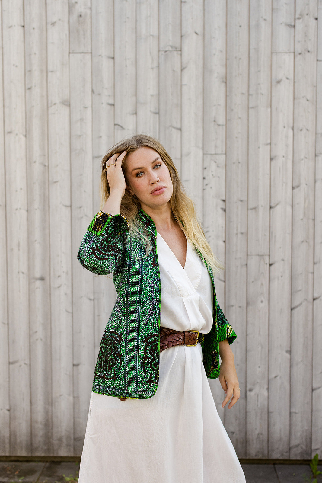 Omega Reversible Jacket in Jade Bloom