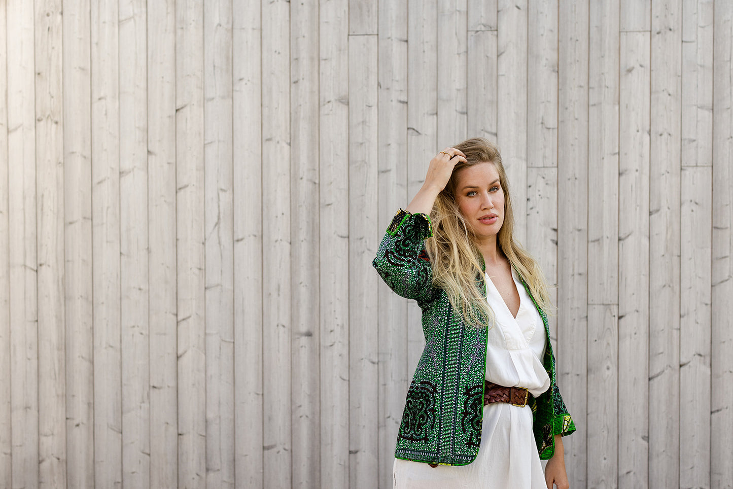 Omega Reversible Jacket in Jade Bloom