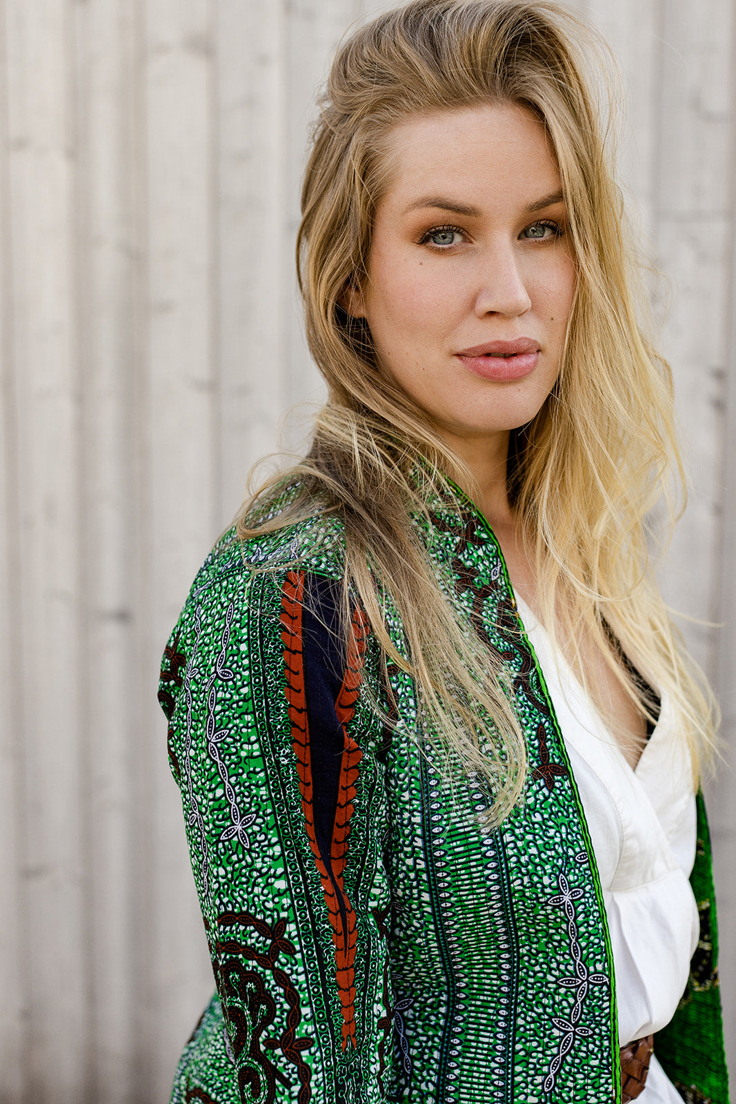 Omega Reversible Jacket in Jade Bloom