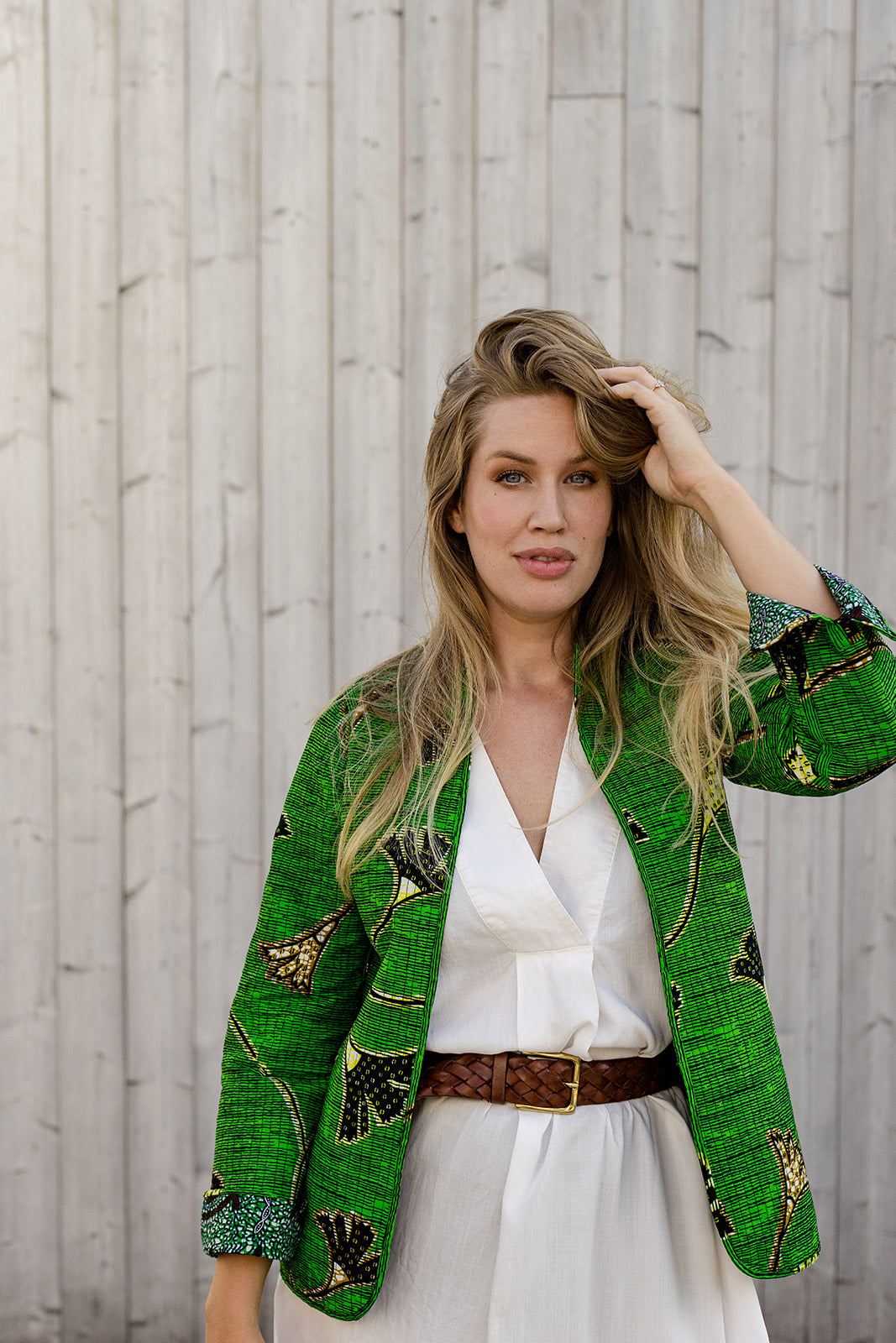 Omega Reversible Jacket in Jade Bloom