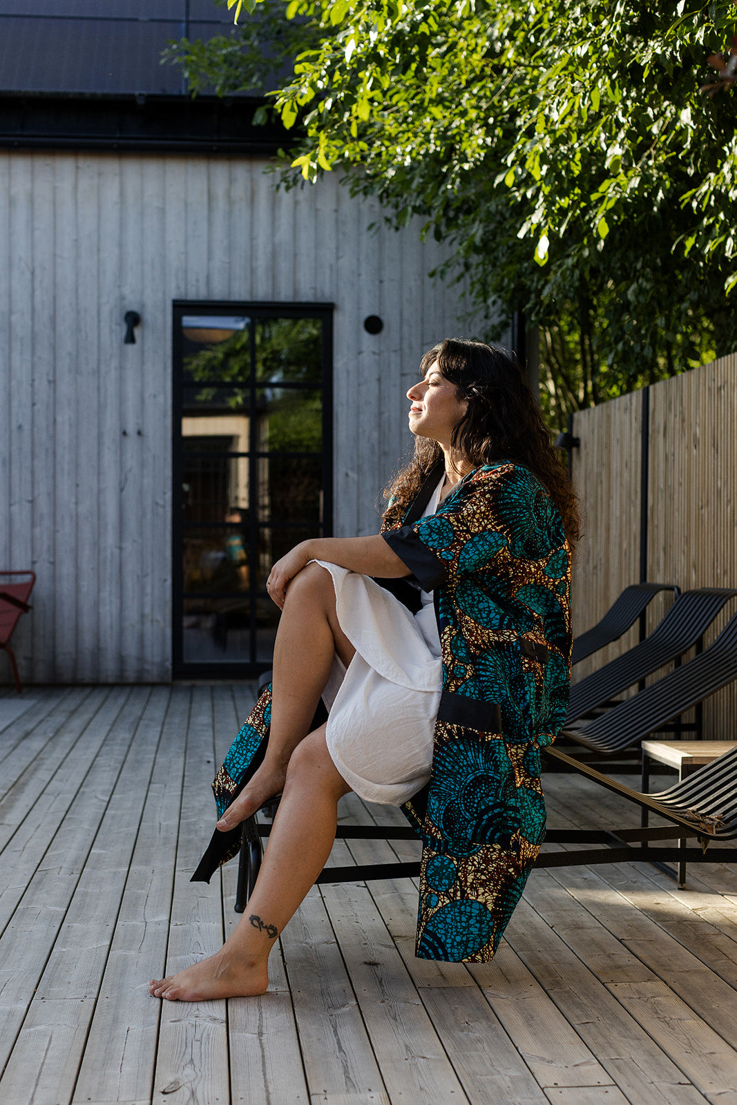 The Nadia Bath Robe in Plum