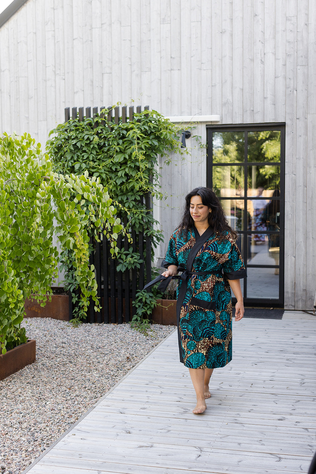 The Nadia Bath Robe in Plum