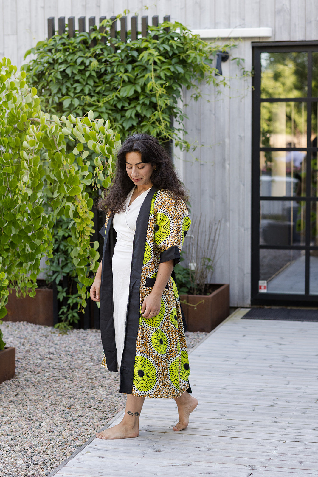The Nadia Bath Robe in Lime
