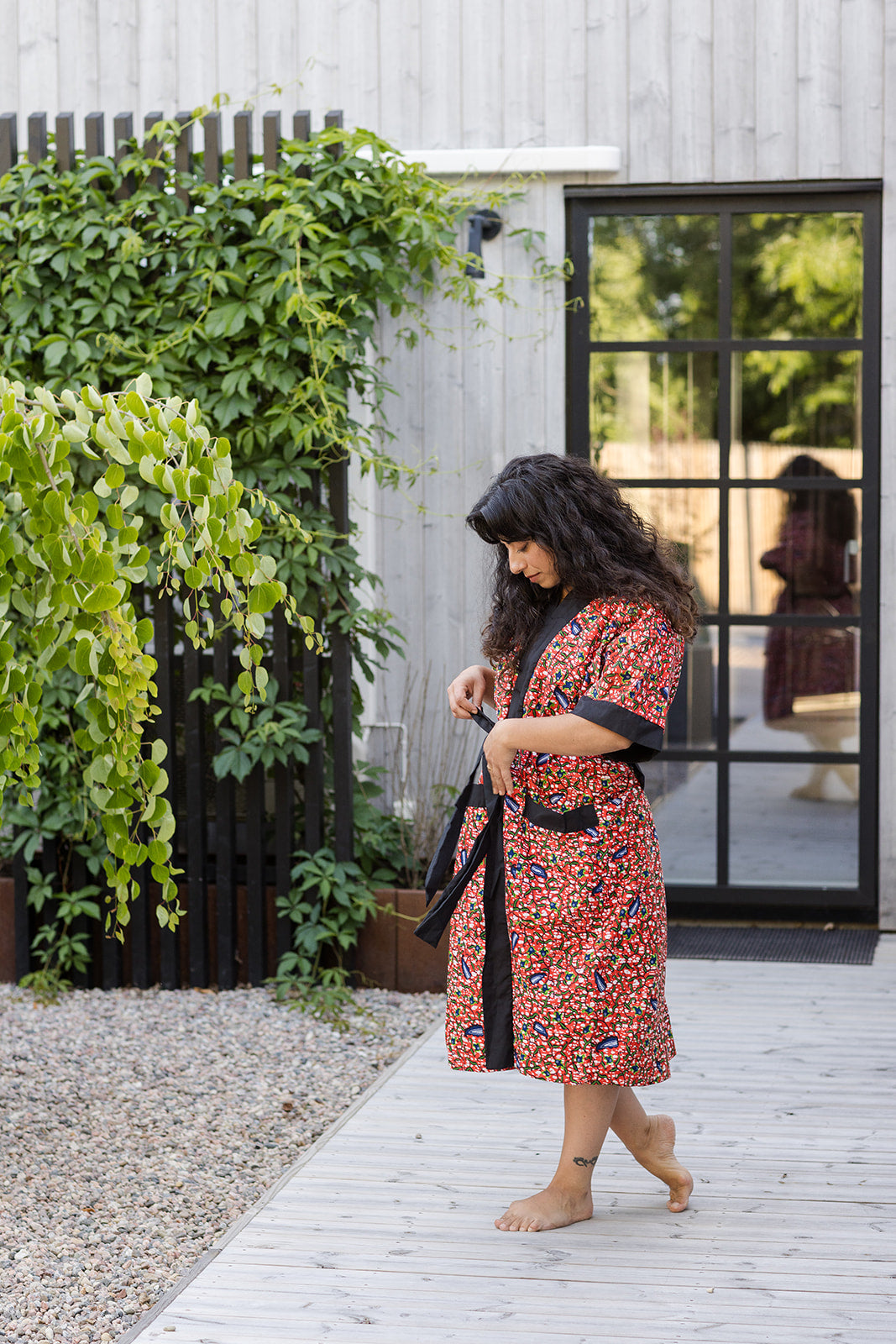 The Nadia Bath Robe in Chilli