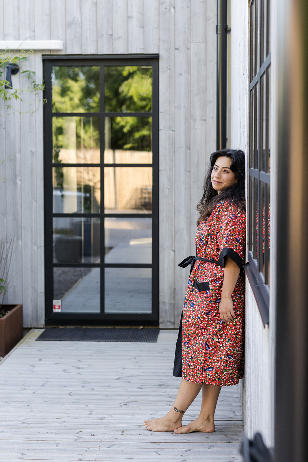 The Nadia Bath Robe in Chilli