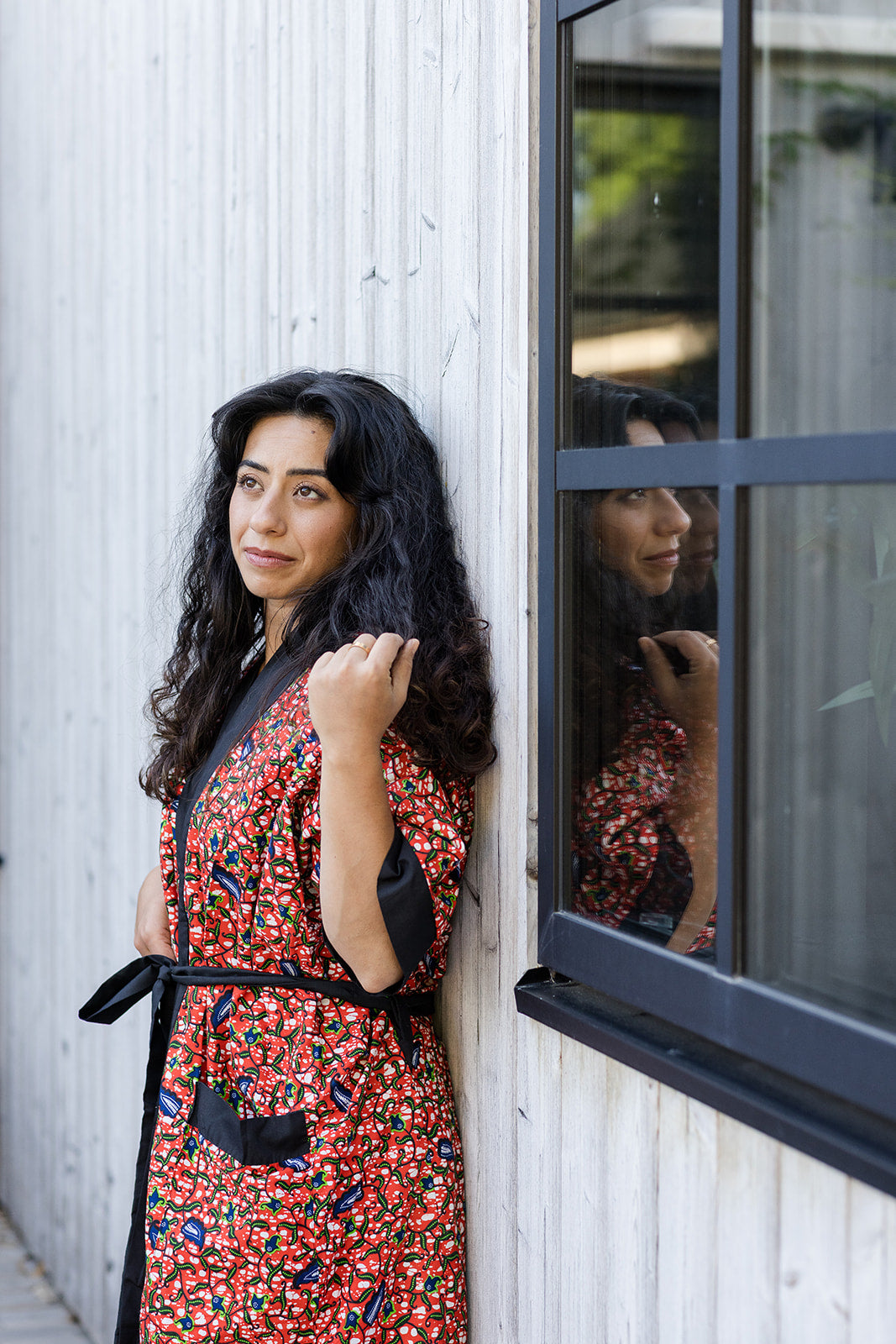 The Nadia Bath Robe in Chilli