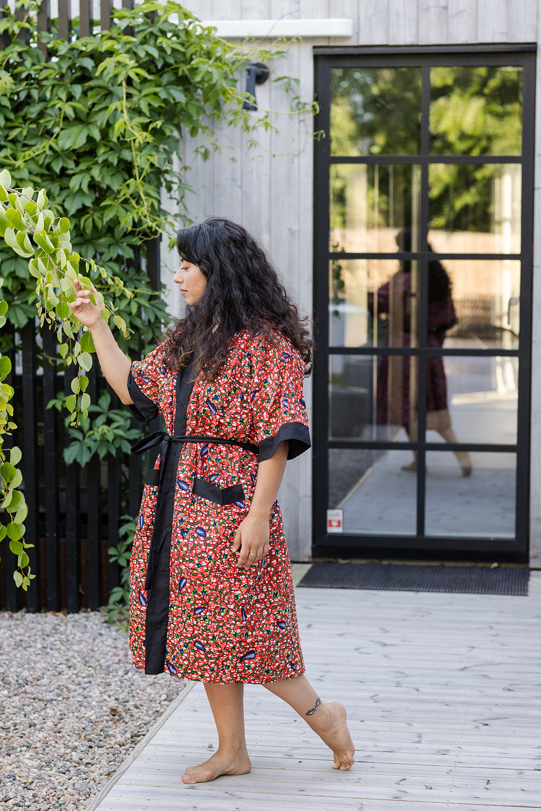 The Nadia Bath Robe in Chilli