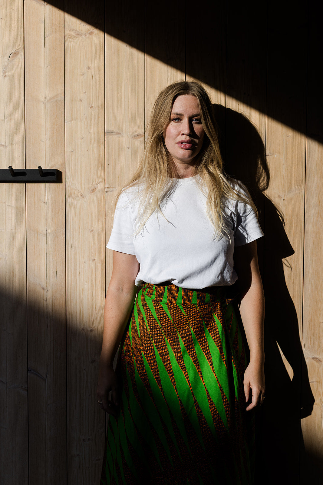The Garnella Wrap Skirt in Lime Strike