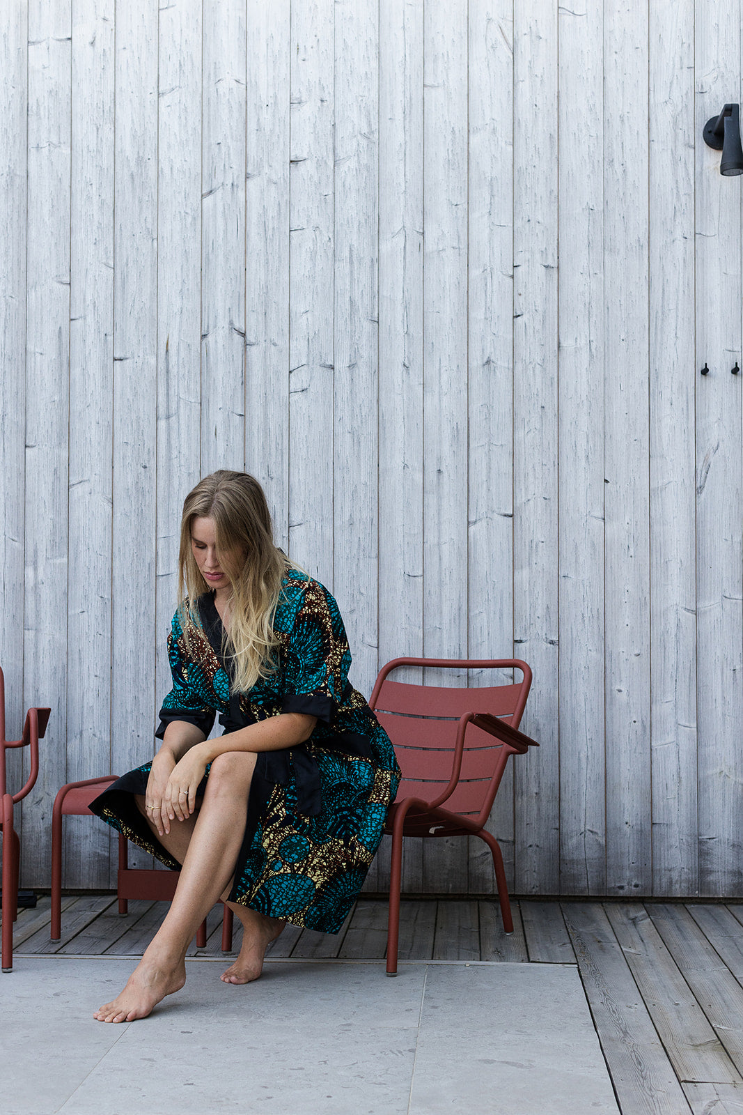 The Nadia Bath Robe in Plum