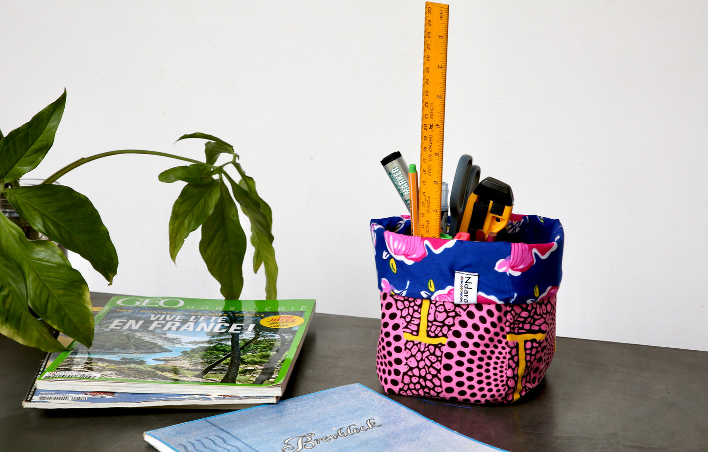 Flower peacock foldable baskets